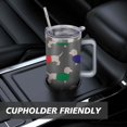 thumbnail image 7 of Cute Dog Design 40oz Tumbler with Handle - Double Wall Insulated Coffee Mug for Women - Dog Mom Gift Travel Cup with Straw, 7 of 7