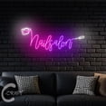 thumbnail image 4 of C-CRAFT Nail Salon Neon Led Light Up 23 inch for Nail Artist Shop Open Wall Decor, 4 of 5