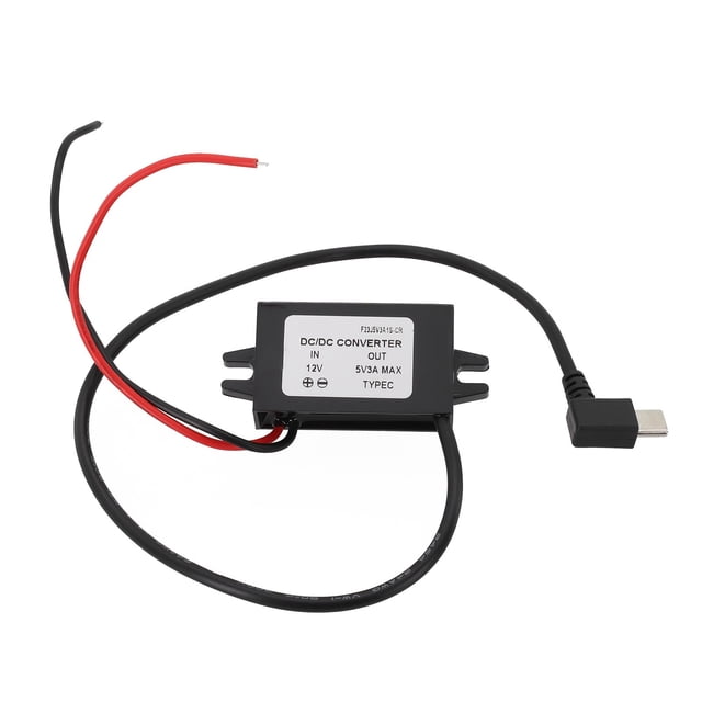 12V To 5V 3A Waterproof Converter Adaptor Short-circuit Protection Type C USB C DC-DC Step Down Module For Car Recorders Moto