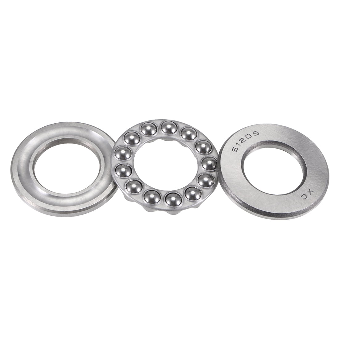 Unique Bargains Metric Thrust Ball Bearing Three Parts 51205 25mm x