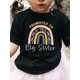 thumbnail image 1 of [Fun Big Sister T-Shirt] Soft & Comfortable Kids' Summer Casual T-Shirt | "Promoted to Big Sister" Fun Print, Pastel Rainbow Colors, Round Neck, Perfect for Girls' Room Deco, 1 of 6