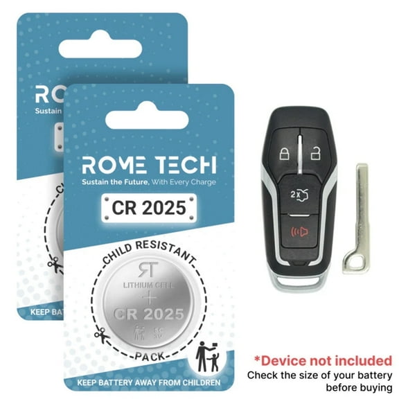 Replacement Battery for Key Fob - Ford Fusion 2015-2017 - 2 Pack