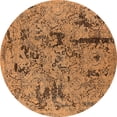 thumbnail image 1 of Ahgly Company Indoor Round Oriental Orange Industrial Area Rugs, 8' Round, 1 of 4