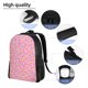 thumbnail image 5 of Disketp Pink Donut Mochila Unisex de Apertura Lateral Completa, Mochila para Laptop para Escuela, Trabajo y Viajes, 5 of 8