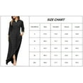 thumbnail image 3 of Chouyatou Womens Casual Button Down Denim Maxi Dress Lapel Long Sleeve Long Jean Dresses with Pockets, 3 of 3