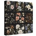 thumbnail image 2 of Floral Grids Canvas Wall Art for Living Room Bedroom Bathroom, Botanical Vintage Pink White Blue Flower Garden Plaid Canvas Art Wall Decor, Artwork for Walls Home Office Decor, 8"x8", 2 of 9