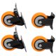 thumbnail image 5 of Ruedas de 4 Piezas Rueda de PVC Rodamientos de Bolas Dobles Sin Ruido Ruedas de Servicio Pesado de 4 Pulgadas para Restaurante con Carro, 5 of 8