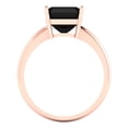 thumbnail image 4 of Solitaire Engagement Ring for Women - 2.5ct Natural Onyx in 14K Rose Gold Promise Ring, 4 of 5