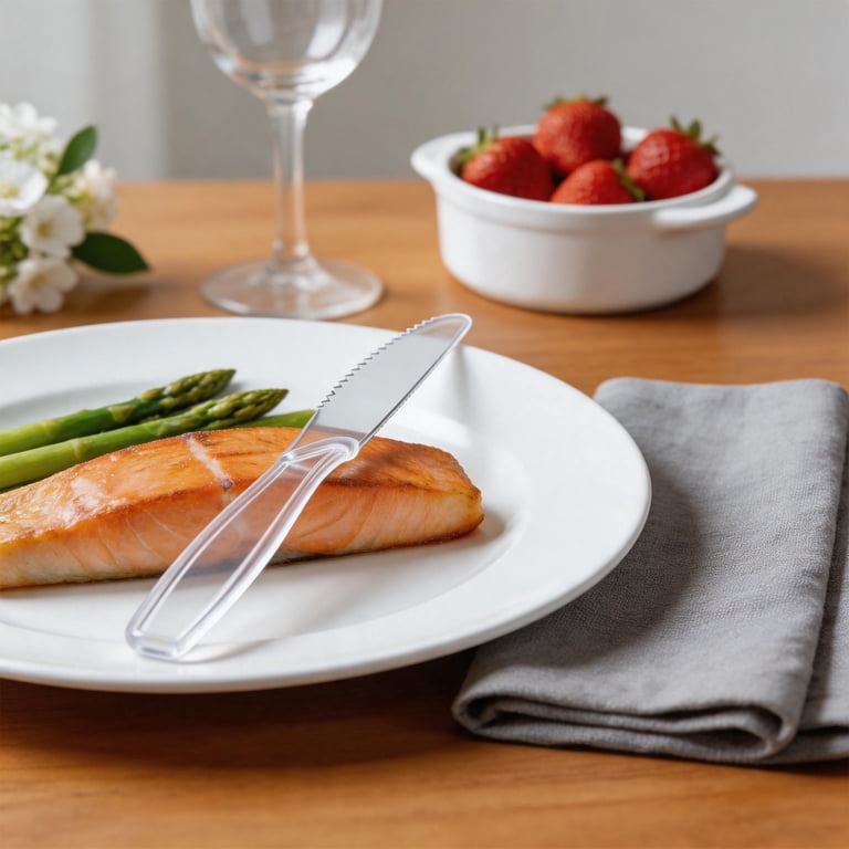 Family Essentials Premium Clear Plastic Knives, 360ct photo 5