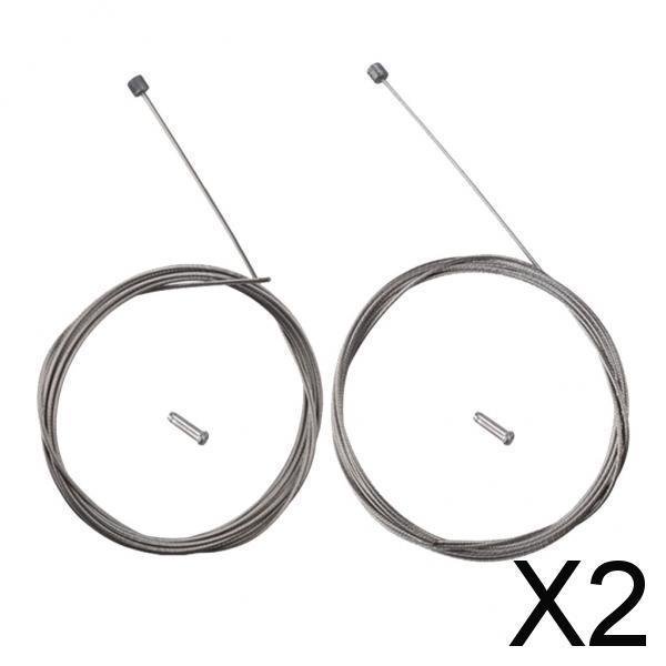 Paquete de 2x2 Unidades de Kit de Reemplazo de Carcasa de Cable de Desviador de Bicicleta Universal Y Tapas de Extremo para Ciclismo de Montaña Y Carr 2 piezas