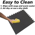 thumbnail image 2 of 120 Square feet / 30 Interlocking Foam Tiles Thick Exercise Mat - Soft Supportive Cushion, Non-Skid Texture & Water Resistant, Gray Color, 2 of 8