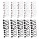thumbnail image 1 of 100 piezas 16cm Correas de de cuerda elástica de para trabajo 6.3 pulgadas Sharpla Tent Ball Bungee Rope, 1 of 8