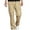 Khaki, variant on YYDGH Men's Cargo Pants Wide Leg Work Pants Stretch Casual Solid Color Loose Fit Trousers with Multi Pockets