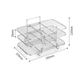 thumbnail image 2 of Ovzne Stainless Steel Grill Fryer Accessories Cool Rack Three Layer On Clearance, 2 of 6