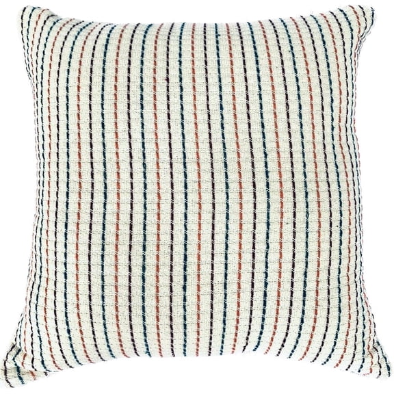 Artesanal Hana Multicolor Pillow Cover 17”x17” - 100% Cotton for Stylish Home Decor - Set of 2