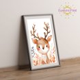 thumbnail image 2 of Eastern Print Cute Deer Cartoon Safari Nursery Poster Wall Decor, Colorful Minimal Animal Wall Prints for Baby Room, Bedroom Home Office Classroom Must Have Decoration, UNFRAMED, 16x24, 2 of 4