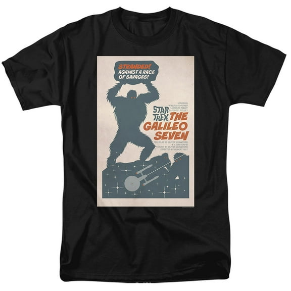 Star Trek Tos Episode 16 Adult 18/1 T-Shirt Black