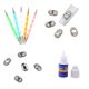 thumbnail image 5 of 10 Unids 3D Adhesiva de Joyería Cosejos para Uñas + 1 Unid Pegamento de Uñas + 5 Unids Nail Art Dotting Pen Herramientas para Puntear Uñas Zulema Nail Art Glitter Sticker, 5 of 6