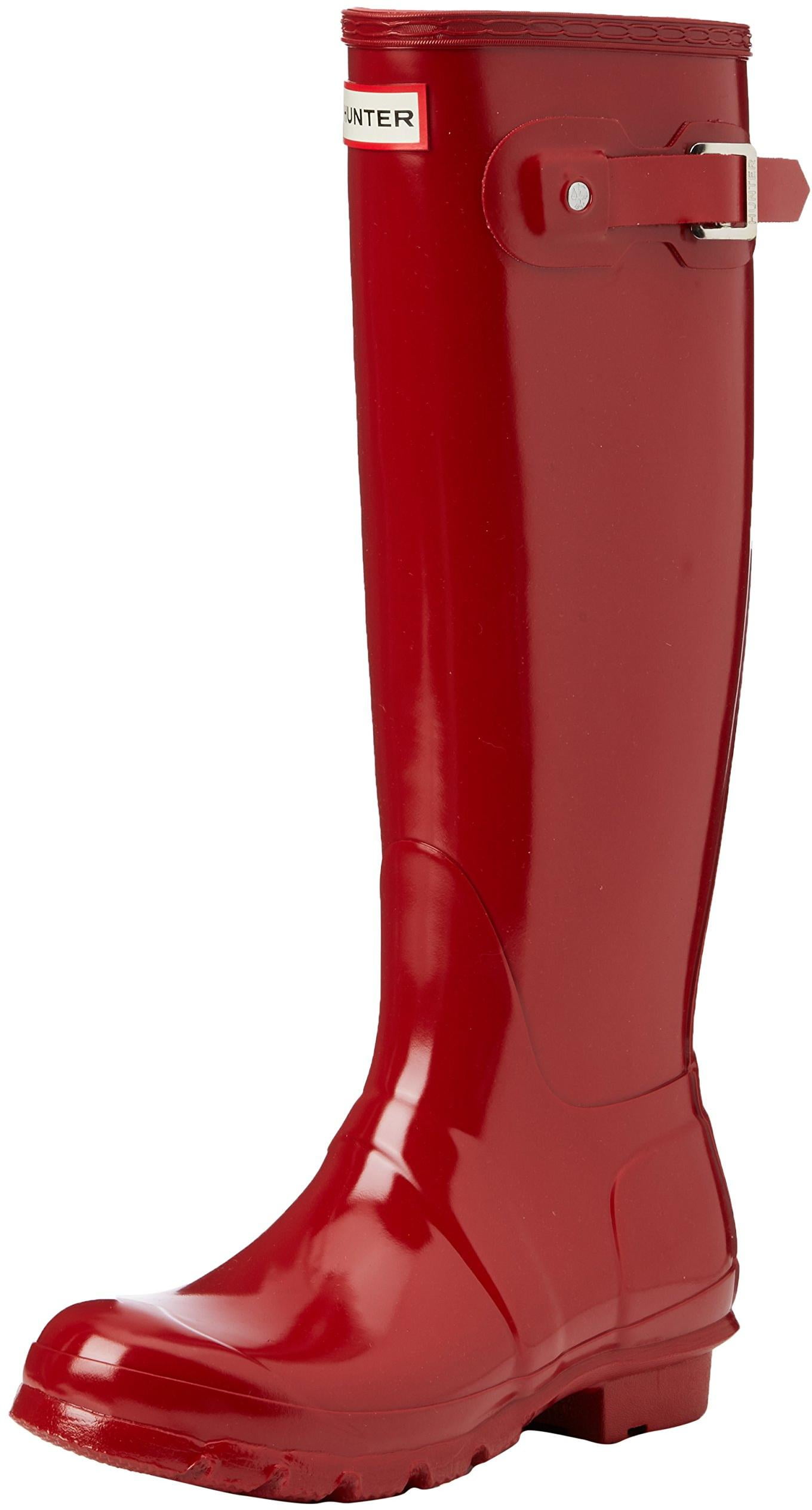 HUNTER Womens Original Tall Gloss Rain Boots MLR-8 - Walmart.com