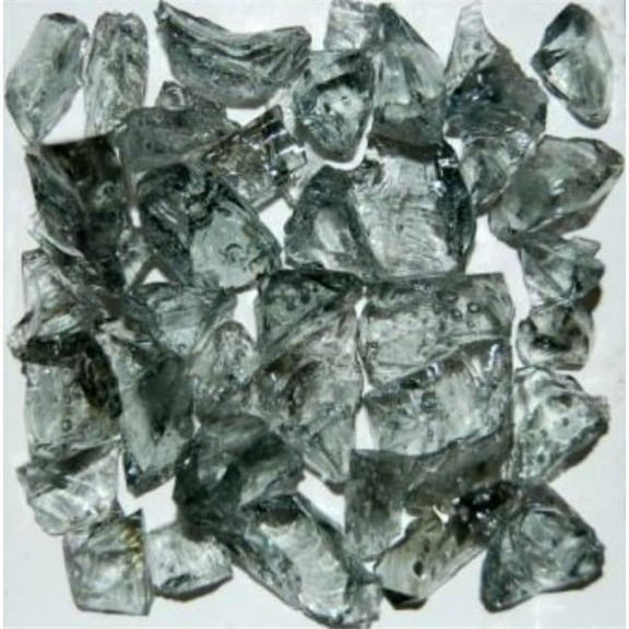 American Specialty Glass TGRAYZZ1-5 Recycled Chunky Glass, Gray - Size 1 - 0.13-0.25 in. - 5 lbs