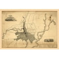 thumbnail image 2 of Anthony 32x23 Black Ornate Wood Framed with Double Matting Museum Art Print Titled - Providence Rhode Island - Anthony 1823, 2 of 4