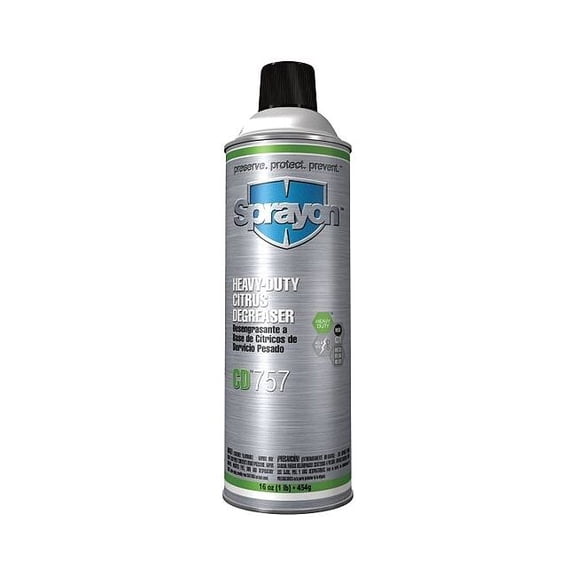 Sprayon Degreaser, 16 Oz Aerosol Can, Liquid, Colorless SC0757000