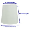 thumbnail image 2 of Meriville Set of 6 Eggshell Faux Silk Clip On Chandelier Lamp Shades, 4-inch by 5-inch by 5-inch, 2 of 5
