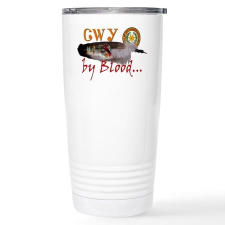CafePress - Cherokee By Blood Stainless Steel Travel Mug - Insulated Stainless Steel Travel Tumbler 20 oz.