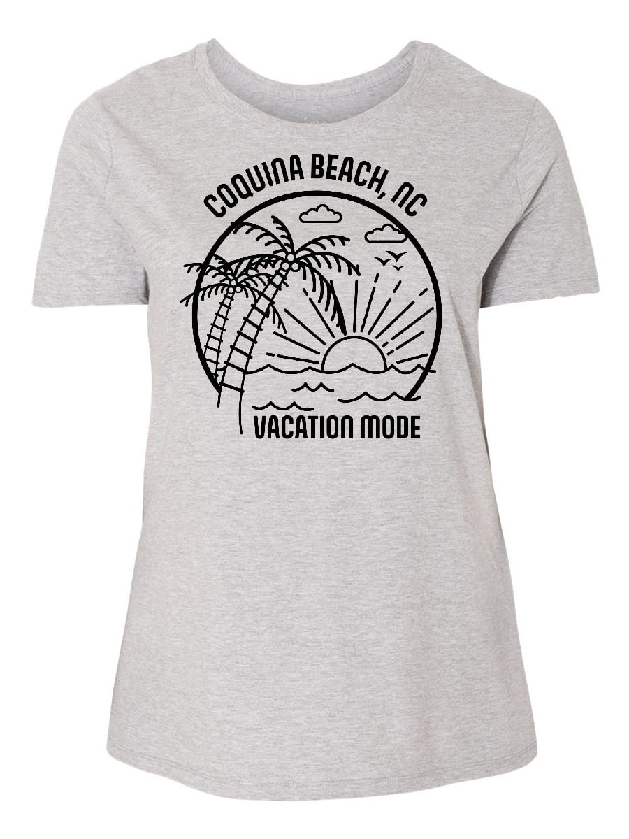 INKtastic - Summer Vacation Mode Coquina Beach North Carolina Women's ...