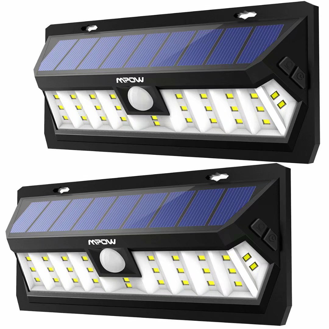 Mpow 30 LED Solar Power Motion Sensor Wall Light Outdoor Waterproof Garden Lamp 