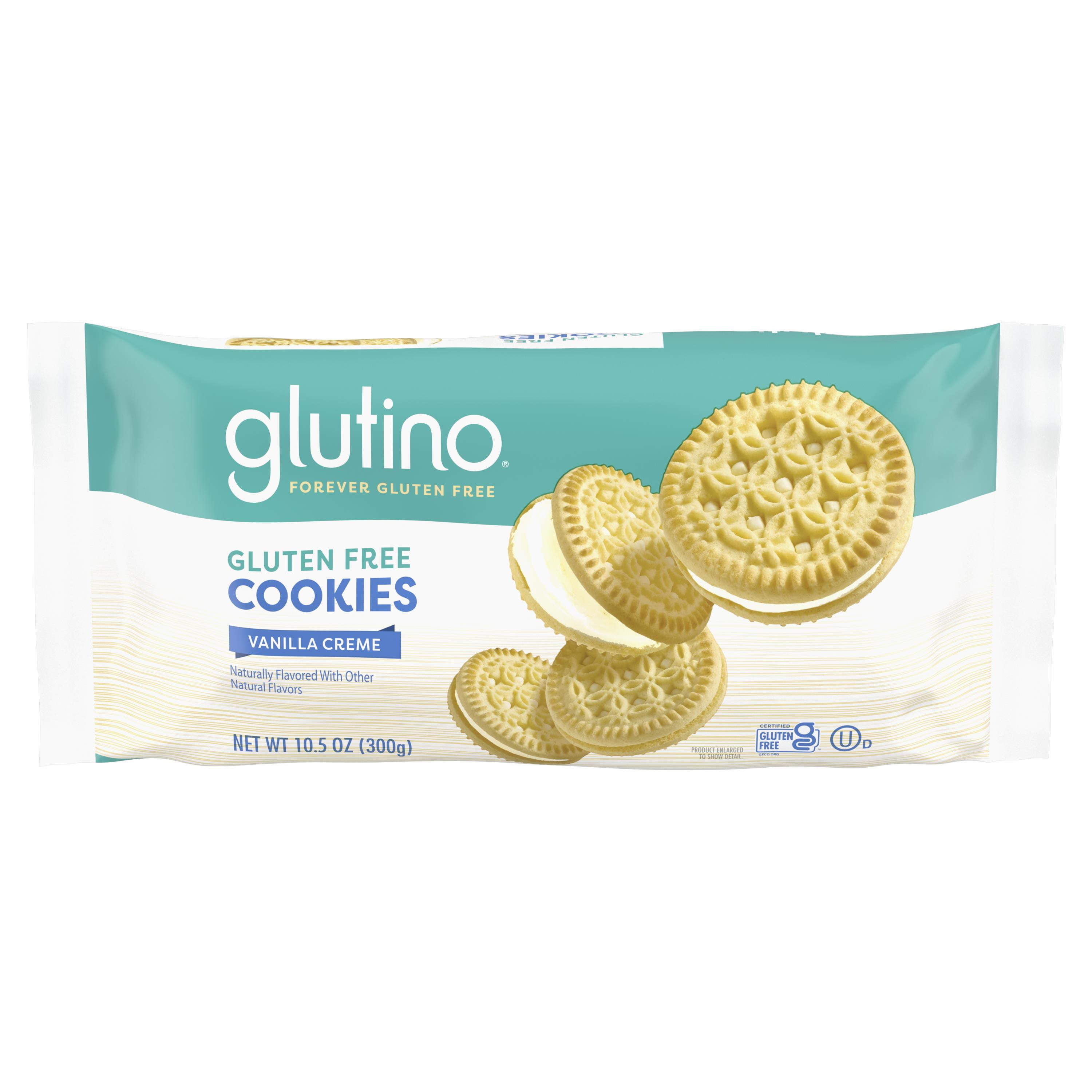 GLUTINO Vanilla Creme Cookies, 10.5 oz