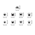 thumbnail image 3 of 3D LED Halloween Wall Lighted Stickers Glowing Group Decoration Set For Home Indoor Bar Holiday Party Event, 3 of 9