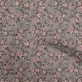 thumbnail image 1 of oneOone Polyester Spandex Tawny Brown Fabric Floral Retro Sewing Craft Projects Fabric Prints By Yard 56 Inch Wide, 1 of 5