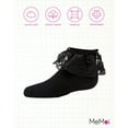 thumbnail image 6 of MeMoi Petite Floral Lace Cotton Blend Anklet Socks - Girls - Female, 2, Black, 6 of 7