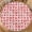 Beige Red Plaid, variant on Valentines Day Round Fitted Tablecloth Best for 44"-48" Watercolor Pink Hearts Table Cloth Elastic Edge Water-Resistant Washable Colored Love Table Cover for Happy Party Picnic Outdoor Indoor Decor