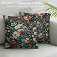 thumbnail image 3 of JEUXUS Square All Flowers Bloom Together Short Plush Pillowcase White, 3 of 5