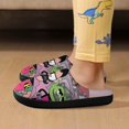 thumbnail image 6 of Teen Titans Go Slippers for Kids, Cute Soft Plush Anti-slip Fluffy Fuzzy House Slippers Warm Soft Plush Non-Slip Indoor Outdoor Slip-on Shoes for Boys Girls, 6 of 7