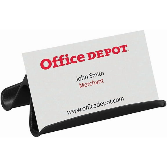 Office Depot® Brand Business Card Holder, Black