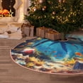 thumbnail image 5 of Sikiie Colorful Underwater Shark Nativity Christmas Tree Skirt, Jesus Christian Winter Holiday Tree Mat Decoration(30-48IN)30", 5 of 6