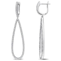 Everly Women's Diamond 10k White Gold Earrings