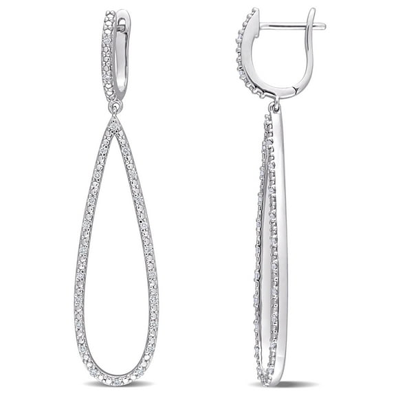 Everly Women's Diamond 10k White Gold Earrings