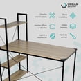 thumbnail image 3 of Escritorio Minimalista para Oficina Urban Design, 3 Repisas marron Urban Design DNZ1260D, 3 of 10