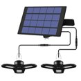 thumbnail image 1 of Luz LED solar para garaje para interiores 120 LED Luces colgantes LED deformables con panel s Romacci Luz de garaje, 1 of 7