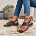 thumbnail image 5 of Dakaela Orthopedic Wedge Sandals for Women Comfortable Walking Dressy Slides 2026 Ladies Platform Slingback Casual Shoes Indoor Outdoor Black 7, 5 of 9