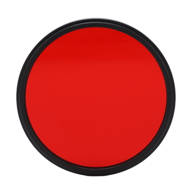 Filtre Rouge 67mm Al, Rehaussant les Tons Rouges dans l'Image, Rendant la Scène Plus Vive et Superposée avec Installation de Filetage pour Objectif