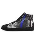 thumbnail image 3 of Belgian Malinois Police Dog K9 High Top Canvas Shoes Sneakers Black Size 7, 3 of 7