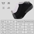 thumbnail image 3 of 6 pares de calcetines tobilleros deportivos para correr, calcetines tobilleros de corte bajo, calcetines con lengüeta para hombres y mujeres, 3 of 8