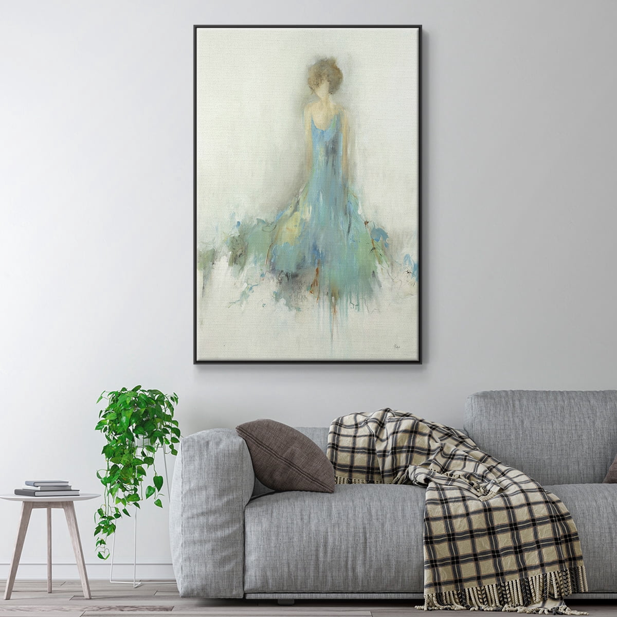 Reflection on You Framed Premium Gallery Wrapped Canvas - Ready to Hang - 25 x 37 - Black Floating Frame