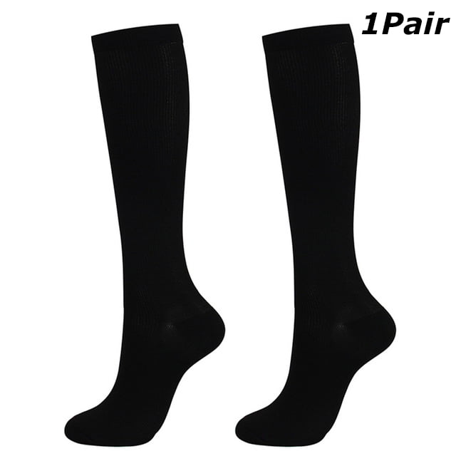1 Pair Pressure Compression Socks Leg Support Stretch Compression Socks  Open Toe Knee High Stockings Socks for Men Women, Helps Circulation, Anti  Fatigue Pain Relief 