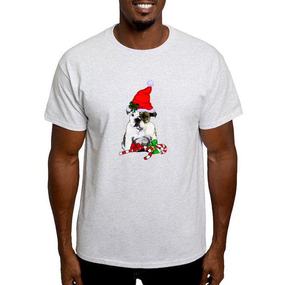 CafePress - English Bulldog Christmas T Shirt - Men's Classic Graphic T-Shirt